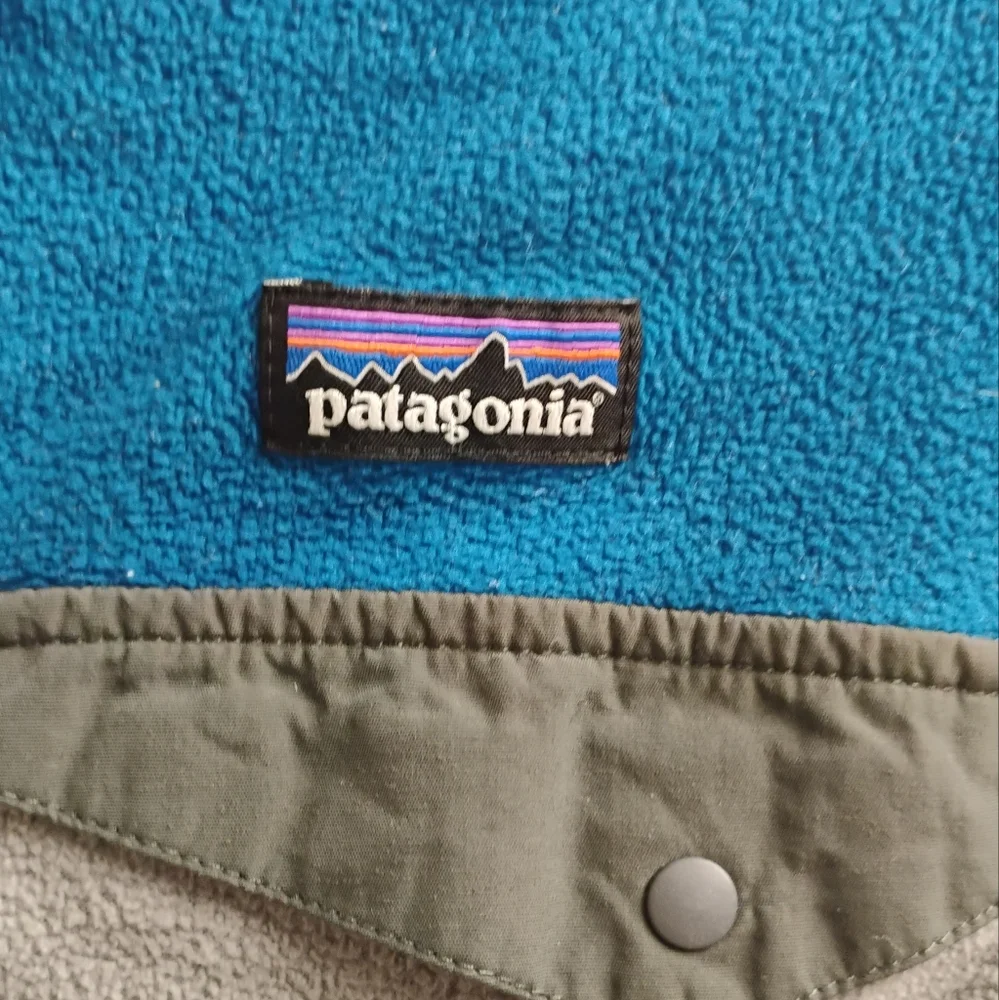 Patagonia Micro D Snap-T Fleece Jacket Hoodie Sz 14 Boys
